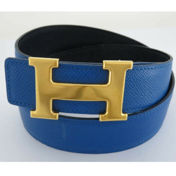 Hermes Accessories - 💯 AUTH HERMES LEATHER REVERSIBLE CONSTANCE H BELT